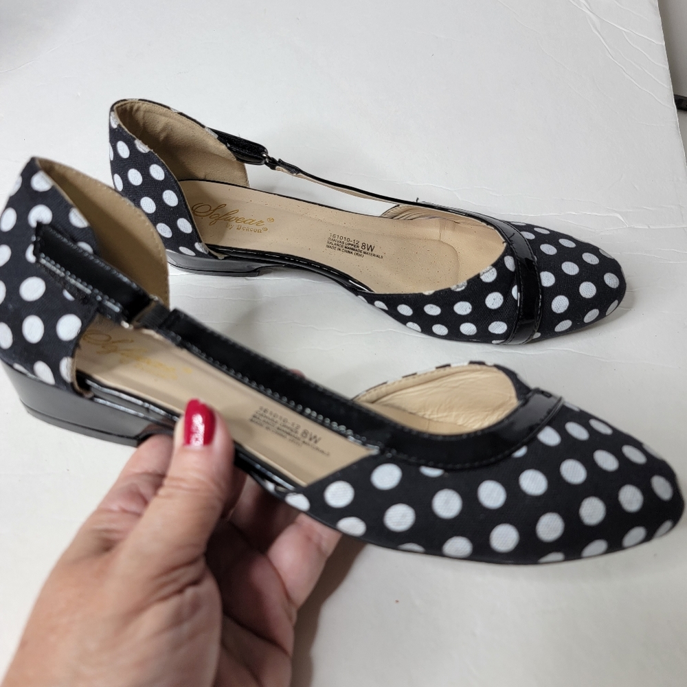 Softwear by Beacon polka dot flat shoes